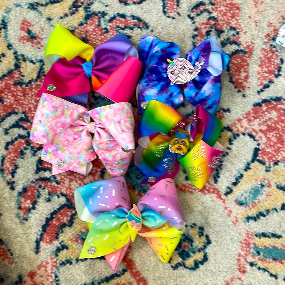 JoJo Siwa oversized style bows - multicolor lot